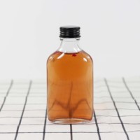 Botellas de Vidrio de Alta Calidad de 120ml, 200ml y 250ml con Tapa Roscada para Bebidas, Envases Lisos para Almacenamiento de Bebidas