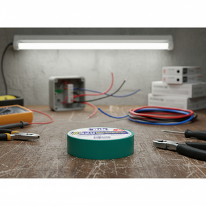 Nastro isolante verde 19 mmx18mt 320 confezione da 10 pezzi Tuk - Product Image 3