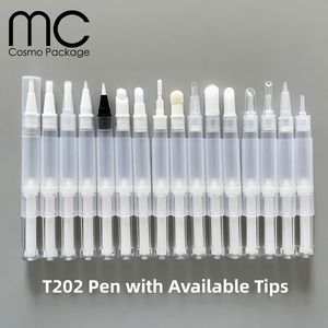 T202 a prova di perdita all'ingrosso 3ml penna a spirale vuota trasparente per lucidalabbra contenitore olio per unghie tubo liquido siero crescita ciglia - Product Image 2