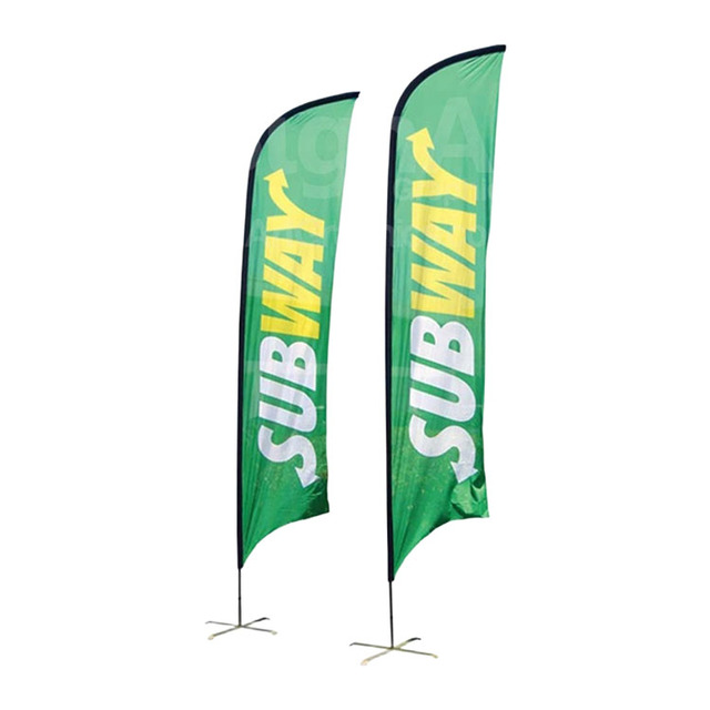 Manufacturer Business Flags for Advertising Sports Racing Feather Angled Banners for Events