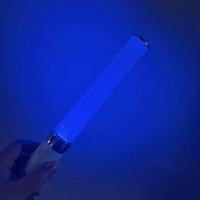 Barra de Luz LED RICHSHINING, Forma Redonda, 15 Colores Cambiantes, Funciona con Batería, para Eventos al Aire Libre, Animación de Personas Mayores
