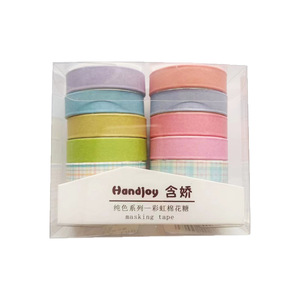Hety Macaron Washi Papierklebeband Einseitig Klebendes Abdeckband Set Rolle - Product Image 5