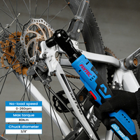 Clé à cliquet sans fil FIXTEC 20V légère et compacte à vitesse variable 80 Nm, moteur sans balais, pour réparation domestique, faible MOQ, vente en gros