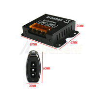 Contrôleur d'induction d'escalier à gradateur LED 30A à 1 canal 12V 24V avec télécommande RF à 3 touches et utilisation automatique en intérieur