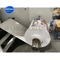 Petite machine d'impression flexographique pour étiquettes autocollantes en film plastique 4 couleurs à prix avantageux