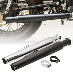 High Performance Black/Chrome 38MM-42MM Motorcycle Exhaust Muffler Pipe Modified Motorcycle Exhaust Pipe