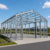 Estructura de Acero Q355B, Almacén de 200 m² con Techo de Paneles Solares para Almacenamiento, Taller o Garaje