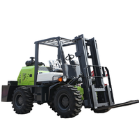 Chariot élévateur tout-terrain diesel hydraulique TengDa multifonction 1.5T 3.5T 4T 5T 6 tonnes 4x4 à mât simple pour usage routier