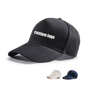 Gorra de Béisbol de 5 Paneles Personalizada con Logotipo Bordado en 3D, Gorra de Sarga de Algodón Lisa de 5 Paneles - Product Image 1