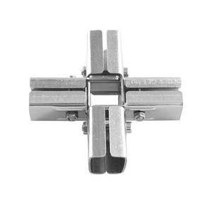 Connecteurs de tubes carrés 20/25/30 mm en acier inoxydable et acier galvanisé, colliers de serrage pour tuyaux, raccords de jonction, cadres, fixation rapide sans soudure - Product Image 5