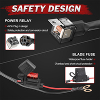 Kit de câblage robuste Plug and Play 2 voies pour barres lumineuses LED 12V