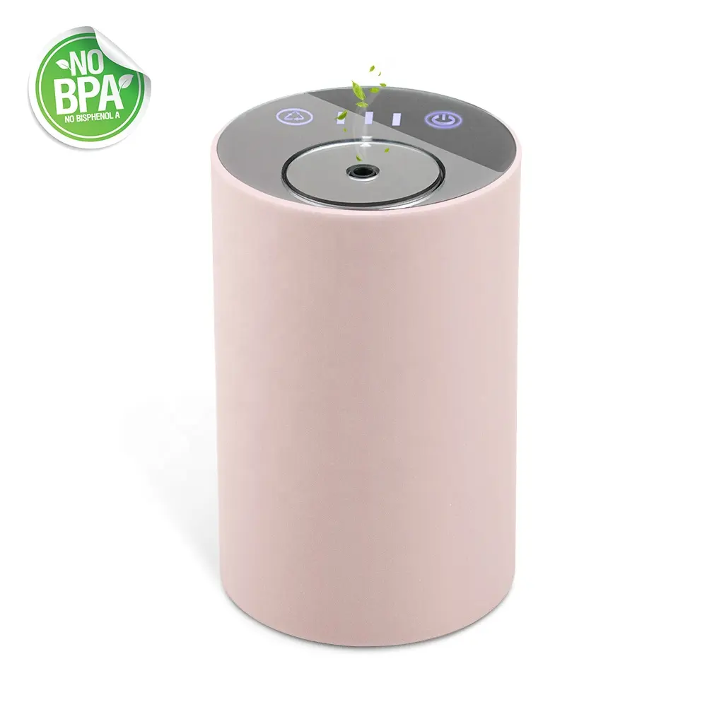 Rechargeable Battery Waterless Scent Nebulizing Diffuser Machine Pure Essential Oil Aromatherapy Car Air Purifier Diffuser