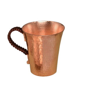 Ensemble de deux tasses en cuivre de qualité supérieure tasse en cuivre poignée en métal poli brillant et utilisation de la cuisine et des restaurants de la maison du club - Product Image 3