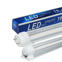 Alüminyum 18W soğuk beyaz t5 t8 LED tüp 120 derece ışın açısı ile