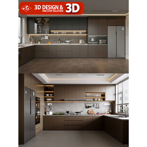 Layanan Desain Interior Rendering 3D, Dekorasi Rumah Arsitektur, Desain Interior untuk Villa, Gambar Efek - Product Image 1