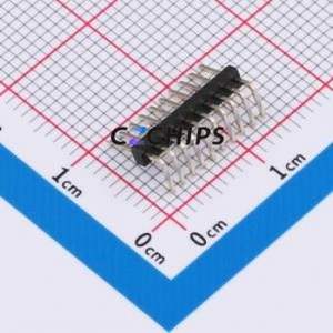 IPCP127M10PB08R Pin Header Bent Lead Through Hole,P=1.27mm Connector 1x10P 1.27mm Pin Header Right Angle Insert - Product Image 2