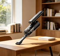 Mini brosse de nettoyage portable sans fil, aspiration puissante, rechargeable par USB, design mural pour l'extérieur, 42 000 tr/min