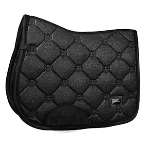 Customized Breathable Satin Saddle Pad With Shiny Polyester Material - Durable Soft Shock-Absorbing Padding