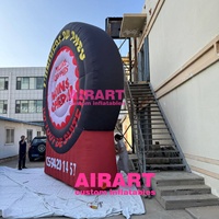Ballon gonflable personnalisé en forme de pneu, modèle de roue de voiture gonflable géant pour la publicité automobile, les salons automobiles