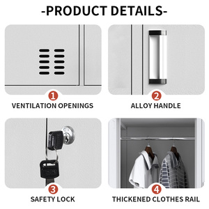 <span class=keywords><strong>Armoire</strong></span> métallique de haute qualité à six portes avec serrure, <span class=keywords><strong>armoire</strong></span> en acier pour la maison, les bureaux, les écoles, les gymnases, les hôpitaux - Product Image 4