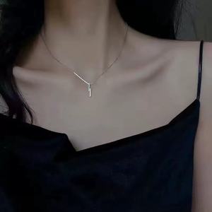Collar de Clavícula Elegante y Moderno para Mujer, con Cadena de Eslabones, Estilo Minimalista, Ideal para Fotos de <span class=keywords><strong>Instagram</strong></span> - Product Image 4