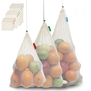 Customized Eco-Friendly Striped <b>Nylon</b>/Polyester Shoulder <b>Bag</b> Promotional Reusable Women's Foldable <b>Tote</b> Fruit Potato - Product Image 4