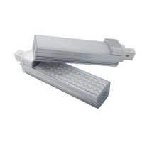 Lampe LED PL avec culot G23/G24/GX23/GX24/E27, remplacement CFL 5W-13W, driver isolé SMD2835, 100-265V AC, blanc naturel/froid/chaud, garantie 3 ans
