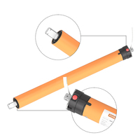 Persianas enrollables metálicas eléctricas de lujo con motor tubular moderno personalizado, receptor integrado para cortinas francesas de uso diario.