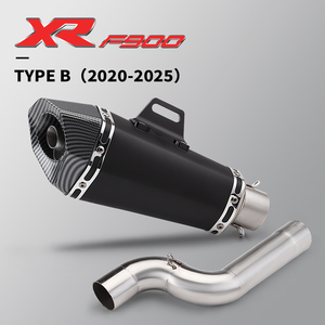 Pour F900R F900XR <span class=keywords><strong>F</strong></span> <span class=keywords><strong>900</strong></span> R <span class=keywords><strong>XR</strong></span> 2020-2025 Tube à enfiler systèmes d'échappement de moto modifier 51mm Interface mi lien tuyau - Product Image 4