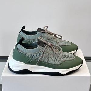 Zapatillas deportivas casuales grises con cordones, de marca de alta gama, antideslizantes, cómodas y transpirables de malla. - Product Image 6