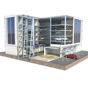 Precio de fábrica Venta caliente Nuevo diseño Hidráulico Auto Garaje Elevación de 3 niveles Apilamiento Sistema de estacionamiento de automóviles