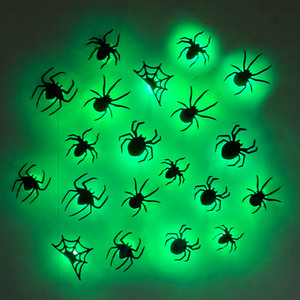 <span class=keywords><strong>Halloween</strong></span> 3D stereoscopico Spider Bat LED luce lampeggiante PVC <span class=keywords><strong>festa</strong></span> finestra adesivi da parete decorazione atmosfera <span class=keywords><strong>Halloween</strong></span> arredamento - Product Image 4