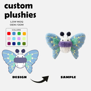 Lindo Peluche de Mariposa Azul de 15CM, Peluche de Algodón Suave, Lindos Juguetes de Animales Rosados, Cajas Misteriosas Pastel, Unisex - Product Image 1