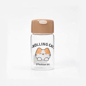 Vaso de Vidrio de la Serie Rolling Cat de 150 ml, Mini, de Pequeña Capacidad, Bonito y Elegante, para Mujeres y Estudiantes, Taza de Viaje Portátil - Product Image 5