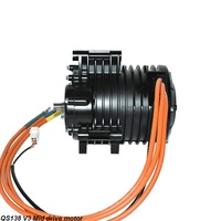 Kit Moteur Électrique Central à Engrenages Haute Puissance QS138 70H V3, Compteur de Vitesse Fardrive 72680 et Contrôleur, 3000W pour VTT
