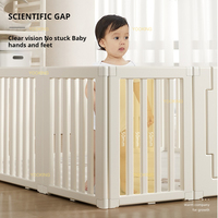 Parc de jeu sécurisé de 68cm de hauteur pour bébés et tout-petits Parc de jeu pour enfants Clôture de parc en plastique pour bébés et tout-petits
