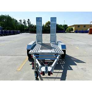 Remorque de charge à double essieu série 3 tonnes galvanisée à chaud multifonctionnelle pour chariot élévateur à fourche voiture véhicules utilitaires usine directe - Product Image 2