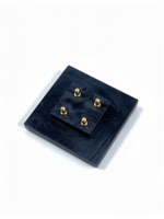 Ensemble de test Pogo Pin avec broches de positionnement pour un alignement précis, conçu pour les tests fonctionnels et de burn-in des modules d'alimentation PCBA