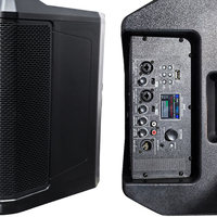 Sistema de Altavoces Activos de Columna Vertical Portátil LEON AUDIO de 12 Pulgadas con DSP de Rango Completo, Conectividad Bluetooth/USB/XLR, Audio MONO