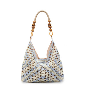 Bolso Tote Tejido para Mujer, Bolso de Hombro Casual, Bolso de Mano Estilo Boho, Bolsos de Ganchillo, Bolsos Tote de Ganchillo Ideales para Vacaciones - Product Image 5