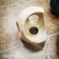 Produits d'usinage CNC en noyer noir, accessoires en bois massif personnalisés