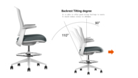 Fauteuil de Bureau Coréen Luxe Confortable Haut Pivotant en Maille et Tissu Moderne Loisirs Mobile Vente en Gros Chaises de Bureau Économiques