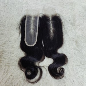 Extensions de cheveux Letsfly Hair Kim K 2x6 Lace Closure, 12-24 pouces, cheveux humains, couleur naturelle, 10 pièces, vente en gros, usine - Product Image 4