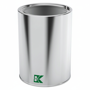 Kontensan Cylinder Tin Can Paint <b>Container</b> Model L852 Turkey 73xH120mm 0.5 Lt - Product Image 2