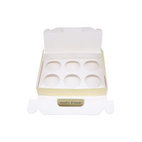 Boîtes à tartelettes aux œufs en carton alimentaire recyclable, fermeture magnétique, impression quadricolore, écologiques et jetables