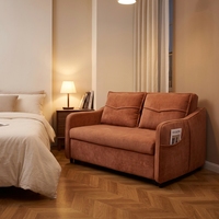 Neues Multifunktionales Schlafsofa Faltbares Aufbewahrungs-Doppelschlafsofa für Kleine Wohnzimmer Sofort Lieferbar 2-in-1 Schlafsofa