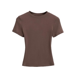 T-shirt Plato Bird Nuova Collezione Stile Francese Vestibilità Classica in Spandex Morbido a Righe Manica Corta <span class=keywords><strong>Donna</strong></span> Primavera 2026 Bestseller Color-block - Product Image 5