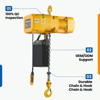 Palans électriques à chaîne Kaidao 3 tonnes, triphasés 380V, certifiés CE ISO, palans de levage à chaîne G80 haute résistance