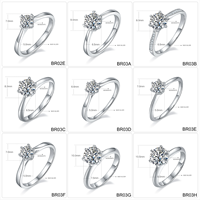 Bague de fiançailles et de mariage personnalisée en or 14 ct 18 ct certifiée IGI Bague en diamant fin cultivé en laboratoire pour des occasions spéciales