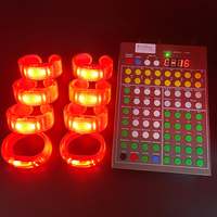 Pulsera de Silicona LED Recargable por USB C con Logotipo Personalizado, Control Remoto, Programable, Luz Intermitente, Decoración para Fiestas